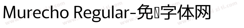 Murecho Regular字体转换